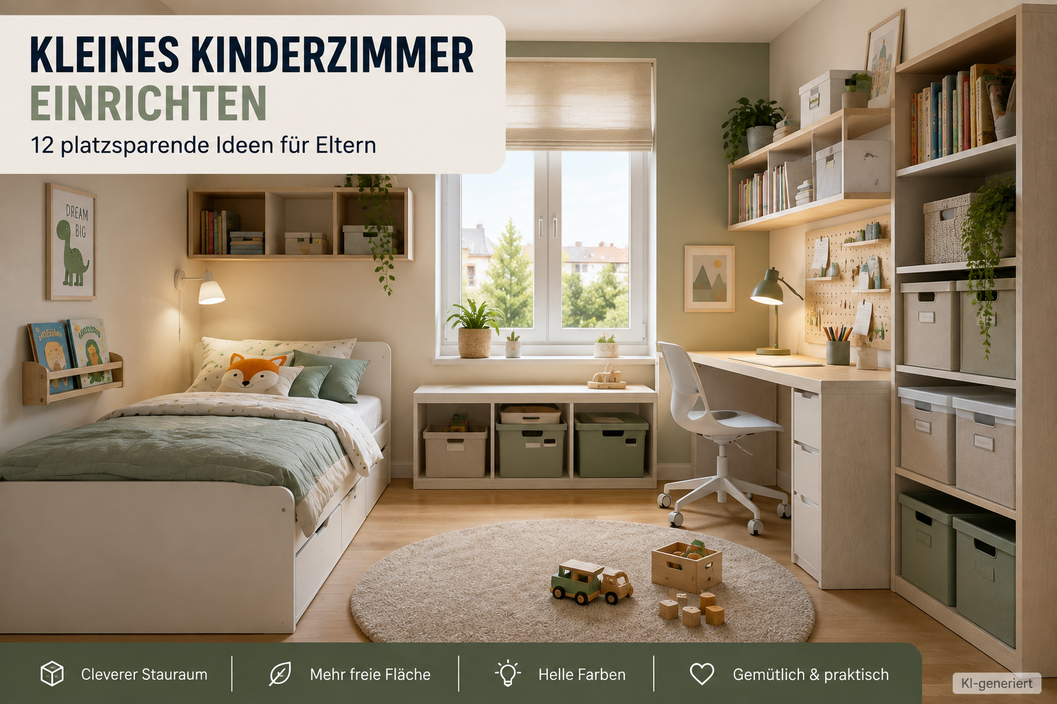 Kleines Kinderzimmer einrichten – 12 platzsparende Ideen für Eltern