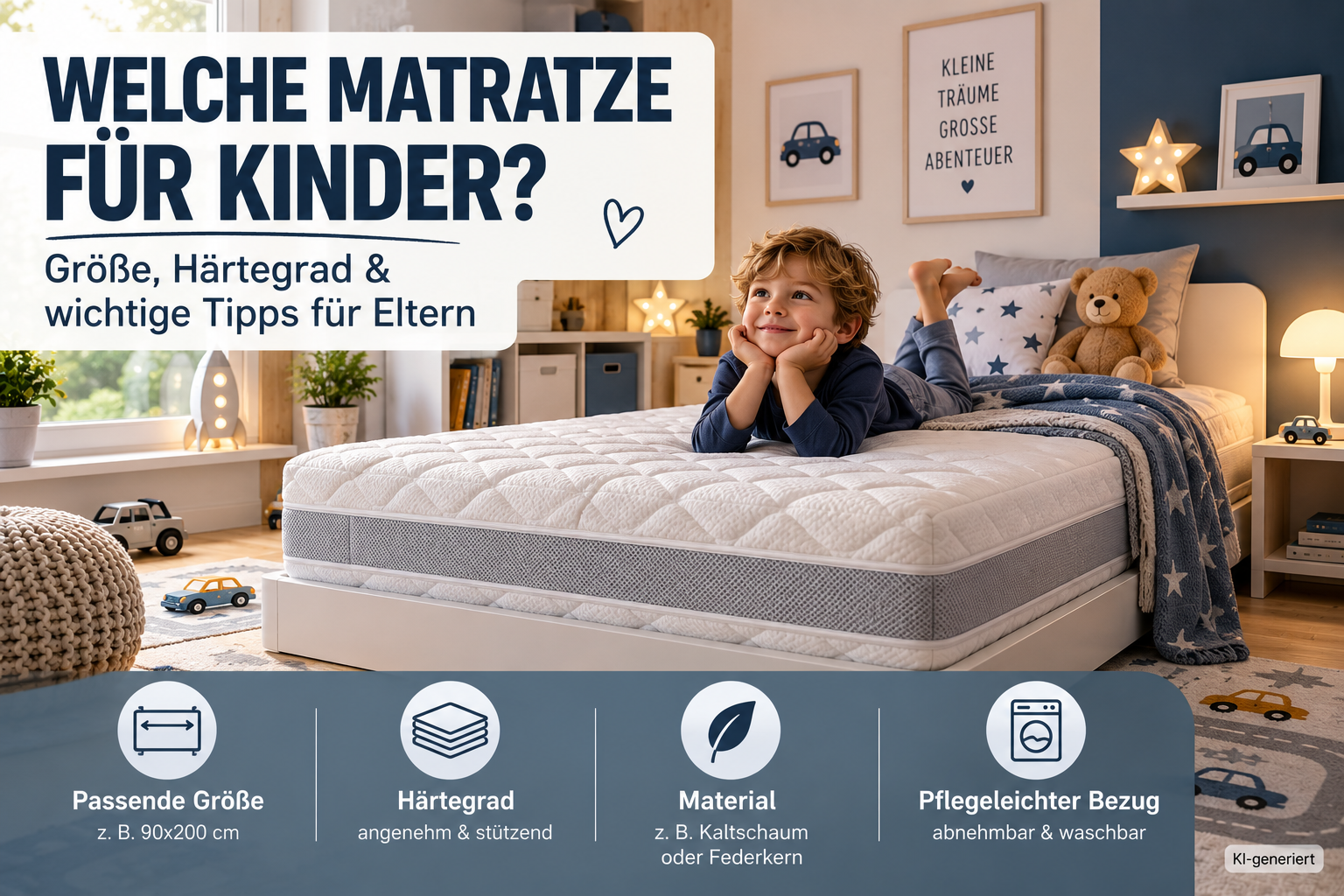 Welche Matratze für Kinder? Größe, Härtegrad & wichtige Tipps für Eltern