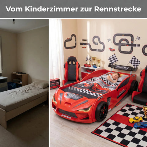 Autobett Kinderbett "Rio" 90x200 inkl. Lattenrost