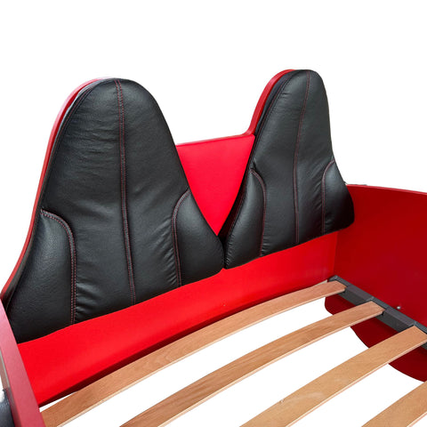 Sportsitze für Autobett Rio Premium Schwarz Rot