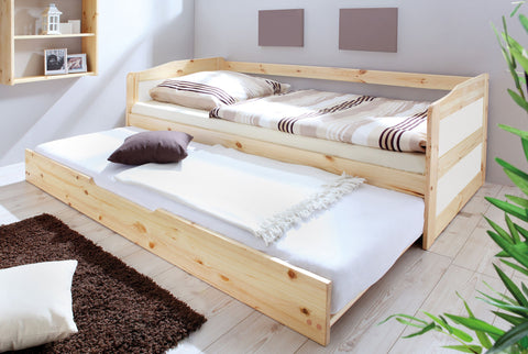 Doppelbett Funktionsbett Sofabett Melinda Kiefer massiv Natur