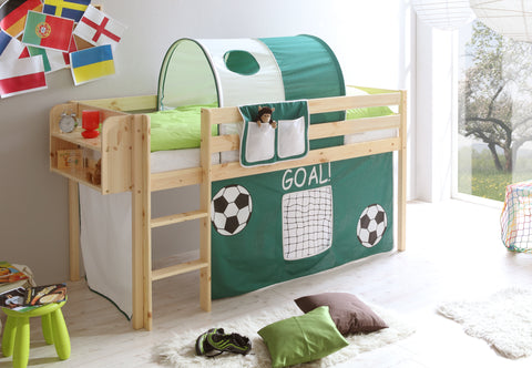 Hochbett Spielbett Malte Kiefer massiv Natur