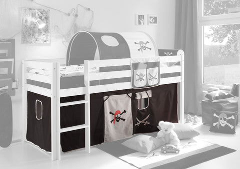 Vorhang Bettvorhang Vorhangstoff für Kinderbett Etagenbett Hochbett 3 teilig