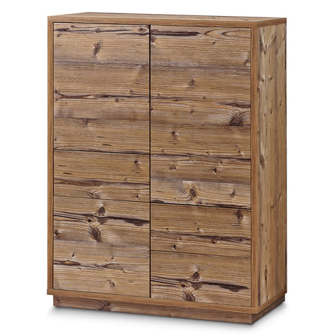 AILEENSTORE Highboard-Kommode Eyecatcher - Sideboard Anrichte mit Push-To-Open System, 3 Schubkästen und 3 Türen - Wohnzimmer-Möbel