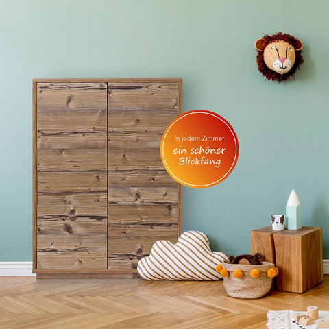 Highboard-Kommode Eyecatcher - Sideboard Anrichte mit Push-To-Open System, 3 Schubkästen und 3 Türen - Wohnzimmer-Möbel