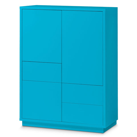 Highboard-Kommode Eyecatcher - Sideboard Anrichte mit Push-To-Open System, 3 Schubkästen und 3 Türen - Wohnzimmer-Möbel