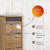 Kommode mit 4 Schubkästen, Klapp-Deckel & Dokumenten-Ablage mit Glasfenster - Schubladen-Turm - Push-To-Open Sideboard