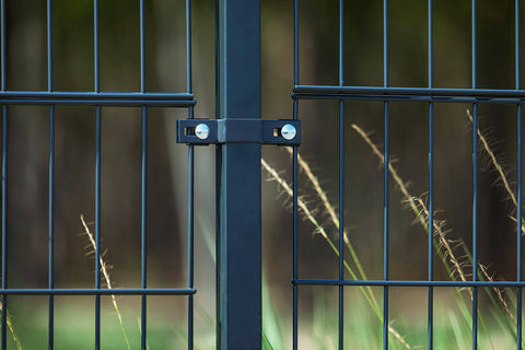 Gartenzaun Mattenzaun Doppelstabmattenzaun Anthrazit Grau Rund bis 50 m