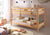 Etagenbett Doppelbett Stockbett teilbar Kiefer massiv Natur DIN EN 747