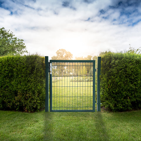 Gartentor Granica Zauntor Einfahrtstor Gartentür Flügeltür Garten Grün