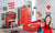 Cilek Pitstop Kinderzimmer 3-teilig mit Autobett Speed in Rot Komplettzimmer