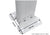 Terrassenüberdachung Sky Guard Aluminium 312 cm als Bausatz Sichtschienen und Hohlkammerplatten Weiß