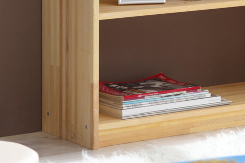 Standregal Bücherregal 214 mit 7 Ablagen Kiefer massiv Natur